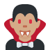 🧛🏽‍♂️ man vampire: medium skin tone display on Twitter